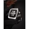 適用iwatch表帶蘋果手表s8不銹鋼改裝RM理查德保護殼apple watch7