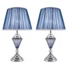 2X LED Elegant Table Lamp Warm Shade Desk Lamp Sofa Bedside Shade Light