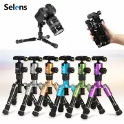 Selens Mini Portable Camera Desktop 360° Macro Travel Tripod Stand +Ballhead+Bag