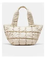 [Mimco] Isadora Quilted Tote Bag in Pearl