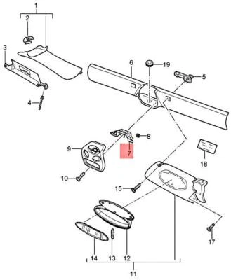 Genuine PORSCHE Boxster Porsche 986 Micro Switch 98661379502 (for: Porsche)
