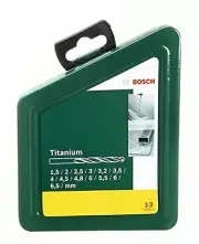 Bosch Home and Garden 2607019436 13pc HSS-Titanium Drill bit Set, Gold