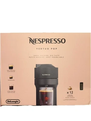 Nespresso Vertuo Pop by De'Longhi Coffee And Espresso Maker W/ 12 Pods