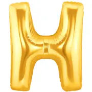 Letter H large Gold Foil Balloon 100cm