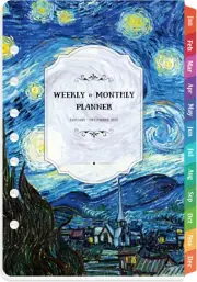 2025 Planner Refills - Jan. 2025 - Dec. 2025, 7 Holes, Planner Refills 2025