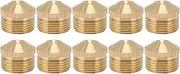 10Pcs Brass Misting Nozzles, Fog Sprinkler Head Replacement, G1/2 Inch, for Fan Humidifier, Water Sprinkler, Factory Site, Coal Mine, Garden Lawn, Cooling System (G3/4in 10.4cm)