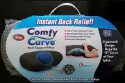 Comfy Curve Back Support Pillow Instant Relief Memory Foam (6665)