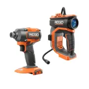 RIDGID 18V Cordless 2-Tool Combo Kit with Brushless 3-Speed 1/4 In. Impact Drive