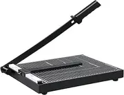 A4 Paper Cutter, Rotary Paper Trimmer Cutter with Cutting Width 30Cm, Cutting Performance Up to 12 Sheets, Guillotine Paper Cutter for Label Photo Coupon Office Black