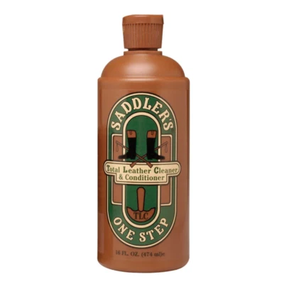 SADDLER'S ONE STEP Total Leather Cleaner & Conditioner 16 oz. Saddle boots shoes