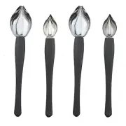 4PCS Drizzle Spoon Large and Small Stainless Steel Cooking Precision Drawing ...