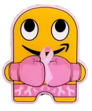 Breast cancer Awareness knock out cancer Amazon employee peccy pin