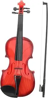 Kisangel 1 Set Realistic Violin for Beginner Friendly Musical Instrument with Strings Portable Design Safe and Attractive Plaything for Young Musicians No Battery Required