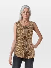 Leopard Print Sleeveless Top