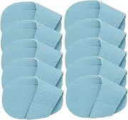 Generic 10x Golf Club Headcovers, Golf Club Covers, PU, ​​Waterproof, Golf Iron Headcover Set, Iron Protective Cover for Men and Women, L Size Light Blue