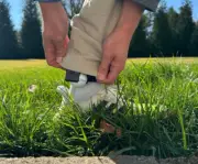 Found it - Golf Ball Ankle holder for cheating golfers