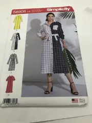 Simplicity Shirtdress pattern S8908 sz 16-24