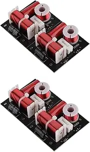 Mellisso 4Pcs 400W Speaker Frequency Divider 2 Way 2 Unit Hi-Fi Soundshelf Crossover Filters Woofer and Tweeter