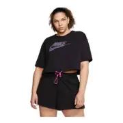 Nike Plus Size Size 2X 3X Women's Sportswear Icon Clash Cropped T-Shirt Top