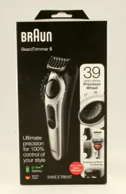 *Braun Beard Trimmer 5 Cordless & Rechargeable & ProGlide Razor BT5260