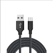Catzon 1M 2M 3M 1Pack Micro USB Cable Nylon Braided W Phone Cable Fast Charger Cable USB Cord -Black Gray