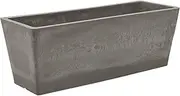 Arcadia Garden Products PSW U45CT Simplicity Window Box, 17.5" x 7" x 6", Cement Color, 17.5" x 7"