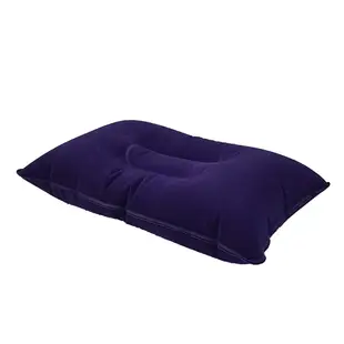 便攜型充氣枕《名雪購物》植絨布 中凹 旅行睡眠枕 辦公室午休枕 睡袋枕 旅行充氣枕