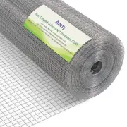 Hardware Cloth, 1/2inch 24in x 100ft 21 Gauge, Chicken Wire Fence, Galvanized...
