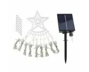 Christmas Solar String Lights Star Waterfall - 350Led