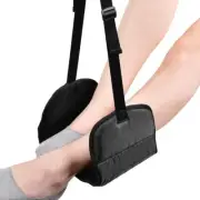 Foot Rest Airplane Travel Footrest Memory Foam Flight Leg Hammock Hanger Set
