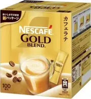 Nescafe Gold Blend Cafe Latte Instant Coffee Regular Soluble 100 sticks Japan