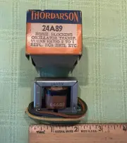 Thordarson 24A89 Horiz. Blocking Osc. Transf. 2 To 1 Ratio RCA 208T3