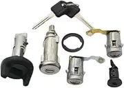 Fit for Buick Old Regal with 2Pcs Key Trunk Lock Ignition Lock Left Door Lock Cylinder S866 OEM Full Set Door Lock Cylinder