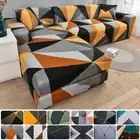Geometric Elastic Sofa Slipcovers Tight Wrap All-inclusive Armchair Sofa Covers
