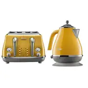DeLonghi Icona Capitals Kettle and Toaster Pack - New York Yellow