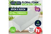 Garden Greens 4PK Floral Foam Dry Brick Light Artificial Silk Dried Flowers