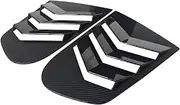 Car Rear Louver Window Side Shutter Cover Trim Sticker Vent Scoop Compatible For VW Scirocco 2009-2018 Car Accessories(Carbon Fiber Look)