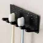 Self-adhesive Toothbrush Storage Rack Toilet Hanger Shelf Household