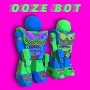 Ooze Bot Ooze It Bootleg Mexico Sofubi Slime Toy Tiger Head Robot Jumbo Shogun