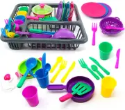 Big Mo’s Toys Pretend Play Dishes Playset – Little Chef Kitchen Set, Kids Coo...