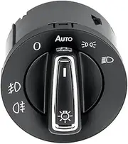 Wivplex AUTO Headlight Switch, for VW, Head Lamp Light Sensor Module Upgrade, for Goft 7, for Touran, L, for Lavida, for T-ROC, for T-Cross Automotive Fog Lamp Control