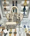 Michael Kors Avril XS Leather Satchel Bag+ZA Card Case Wallet(Light Cream Multi)