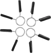 WOONEKY Barbell Accessory Barbell Sleeve Clamp Spring Locks Weightlifting Dumbbell Bar Clamp Spring Portable Weight Clips