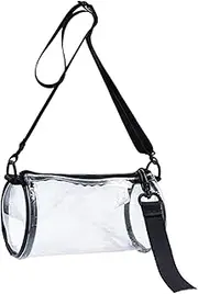 Clear Bag - Clear Bag Stadium Approved | Stylish Transparent Concert PVC Purses For Girls | Clear Messenger Bag Stadium Approved | Small Shoulder Bag for Stadiums, Airport Security