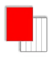 Laser Label Sheets, 8-1/2" x 11", Fluorescent Red