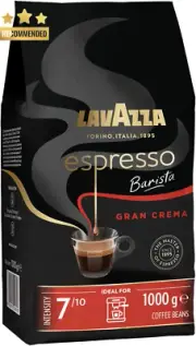 Espresso Barista Gran Crema Coffee Beans 1kg Light Roast Arabica Robusta Blend
