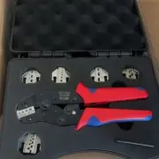 6PCs Ratchet Crimper Plier Crimping Tool Cable Wire Electrical Terminals Kit