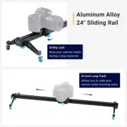 LS 24" Camera Slider, Dolly Video Camera Track Motion Stabilizer, Photography RE