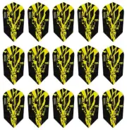 5 New Sets Harrows Rapide X Slim Dart Flights – Ships w/ Tracking - Yellow