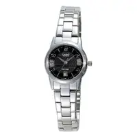 在飛比找PChome24h購物優惠-CASIO 時尚女錶(圓•黑)